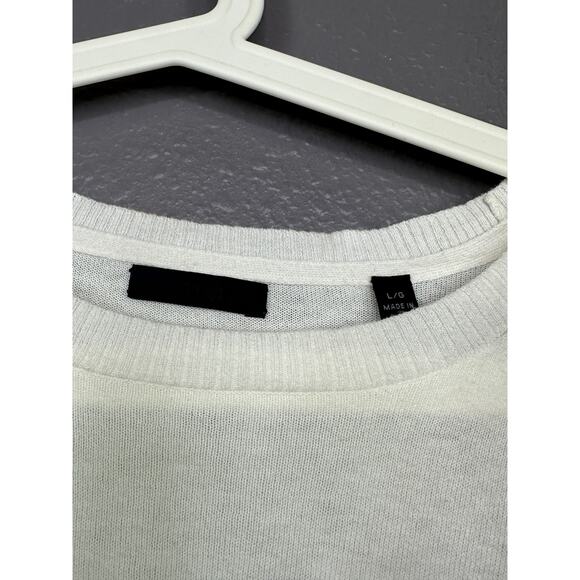 ATM Anthony Thomas Melillo Womens Yellow Dip Dye Crew Neck Knit Sweater Large - Picture 3 of 6